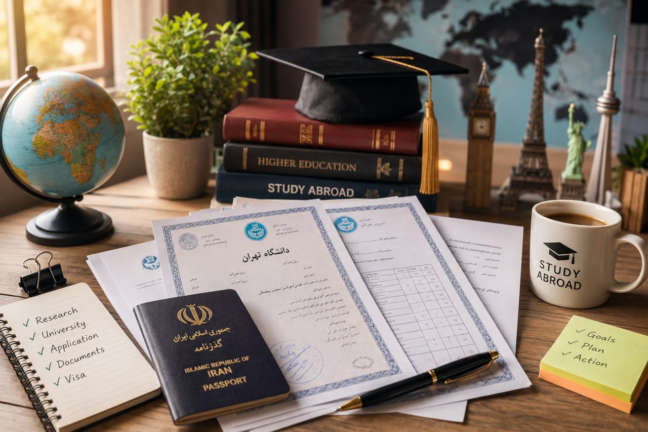 آیا مدارک دانشگاه‌های ایران برای اپلای خارج معتبر است؟ راهنمای کامل اعتبار مدارک، ترجمه رسمی و شرایط پذیرش در سال ۲۰۲۶